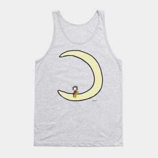 Moon and baritone sax Tank Top